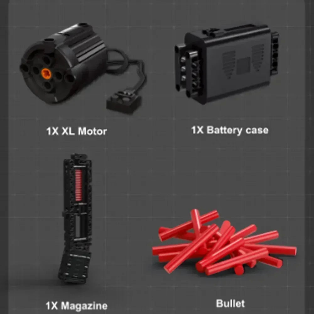Mould King MP5 Submachine Gun Bouwset - Duurzaam & Creatief Speelgoed voor Jongens en Volwassenen, Perfecte Kerstcadeau