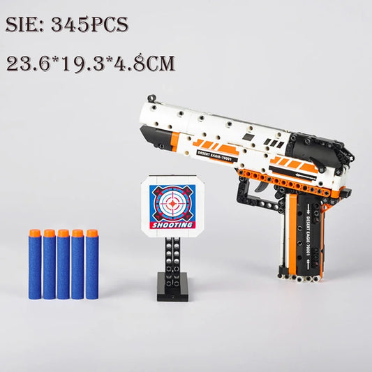 Desert Eagle Bouwset met Zachte Kogels - AK47 en Submachine Gun Blokken voor Jongens