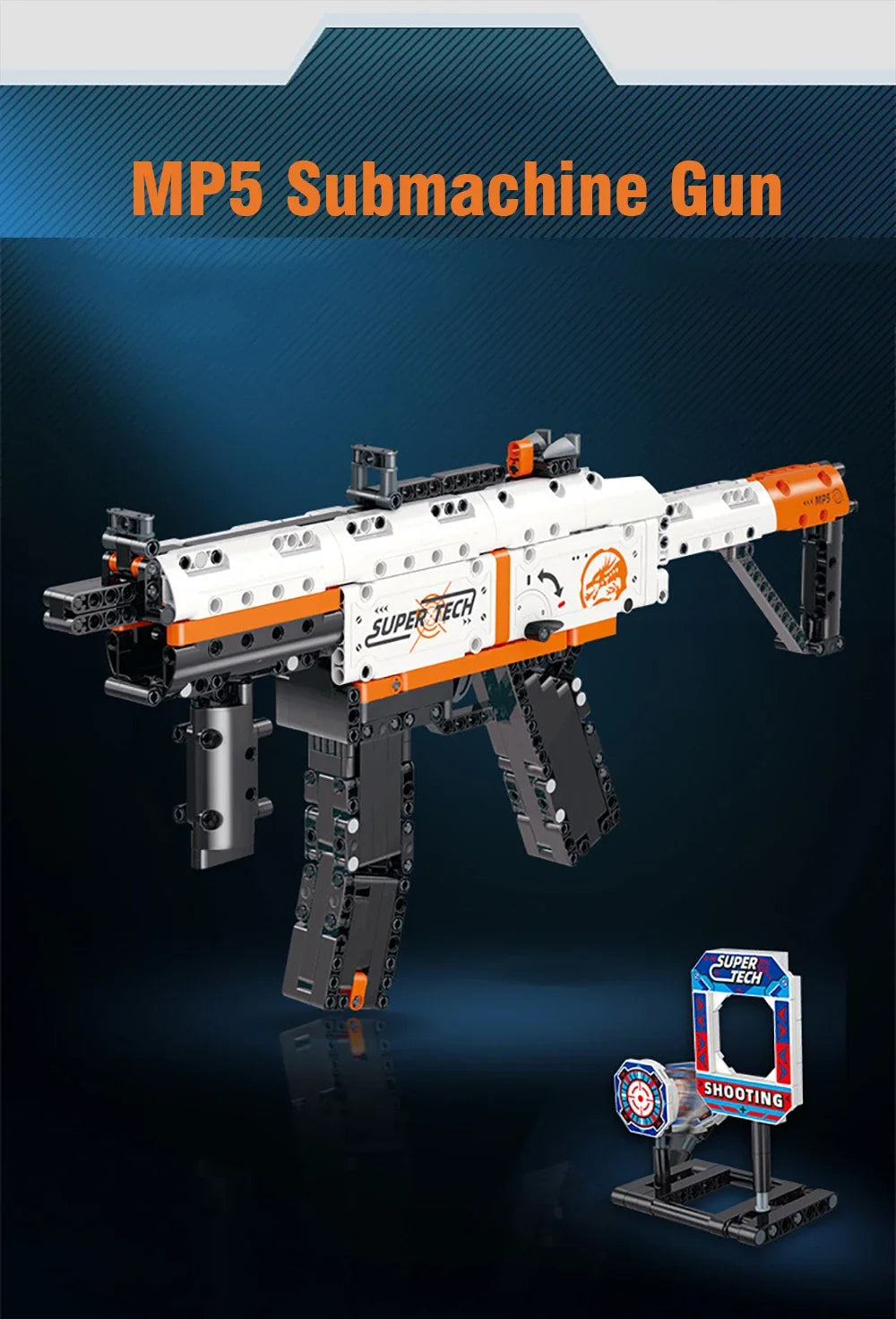 Desert Eagle Bouwset - WW2 Militair Model met Zachte Kogels, AK47 en Submachine Gun Blokken voor Jongens