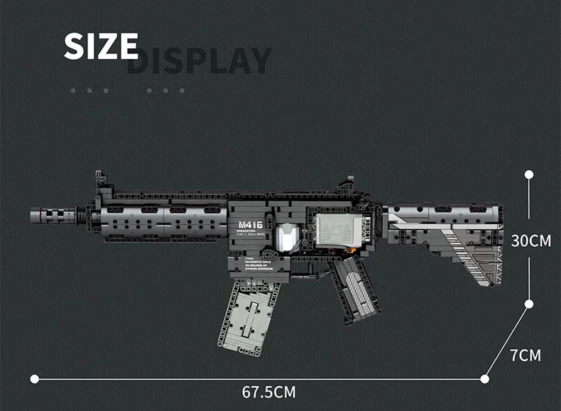 M416 Bouwset 1188 Stukken - Politie & Leger Voertuig - Creatieve Puzzel voor Kinderen